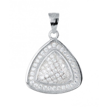 925 Sterling Silver Pendant Jewelry Micro Pave Setting CZ